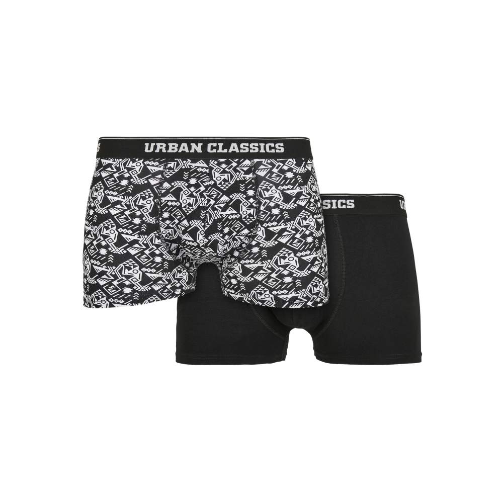 Urban Classics - Organic 2Pack Boxershorts - Zwart
